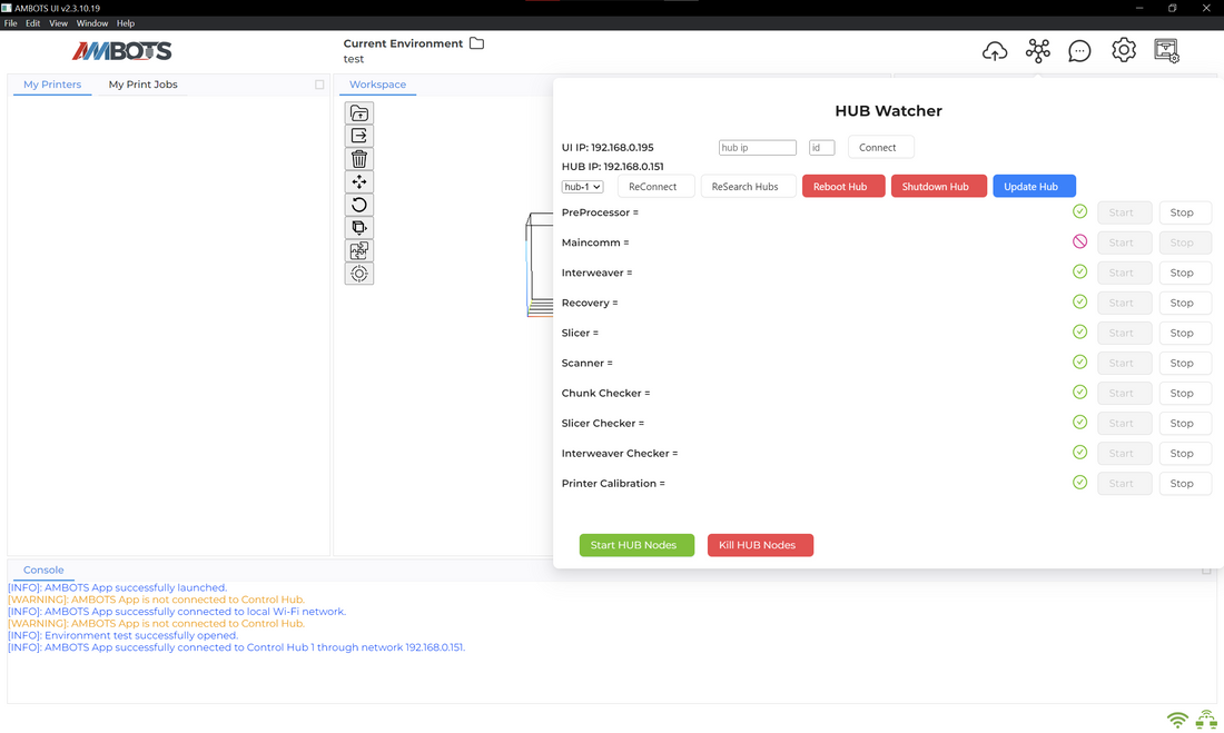 AMB Hub Initial Setup – AMBOTS